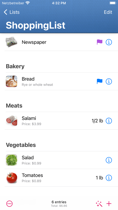ShoppingList 4 Screenshot