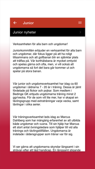 Bedinge Golfklubb Screenshot