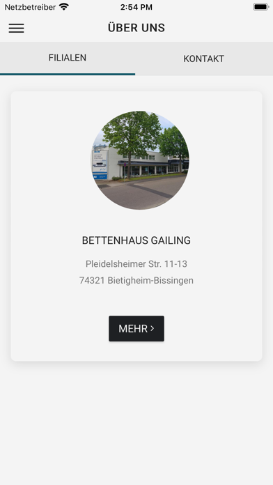 Bettenhaus Gailing Bietigheim Screenshot