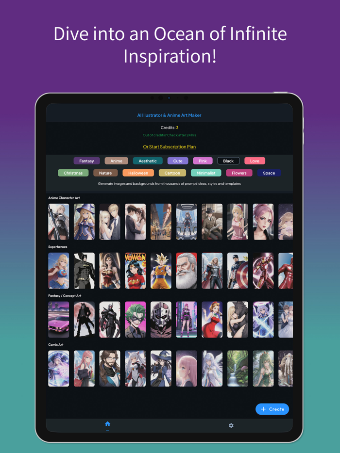 AI Illustrator Anime Art Maker
