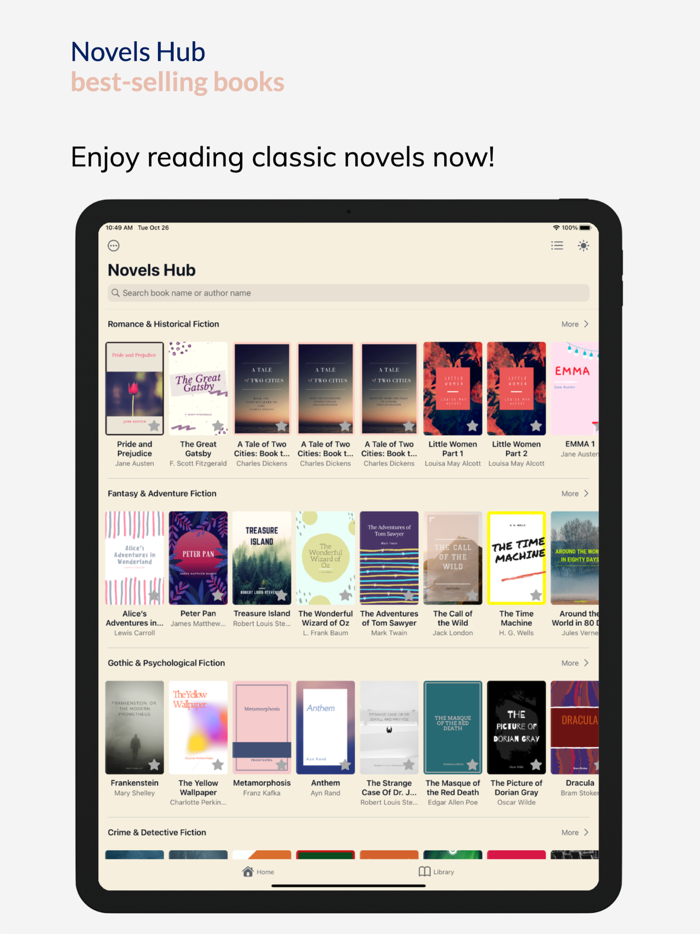 ClassicReads Novels and Fiction