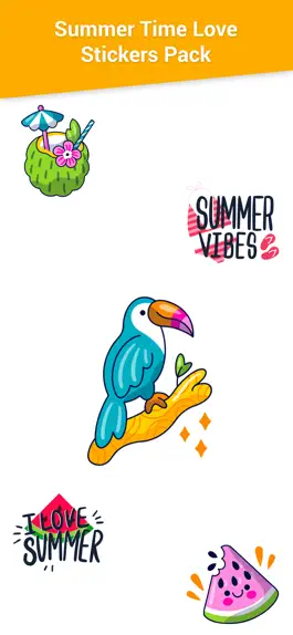 Game screenshot Summer Time Love Emojis apk