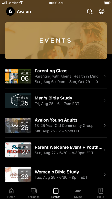 Avalon Church Fort Wayne Screenshot
