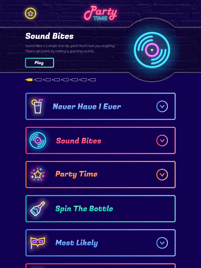 Party Time · Adult Group Game