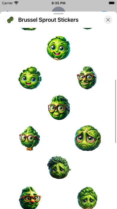 Screenshot #2 pour Brussel Sprout Stickers