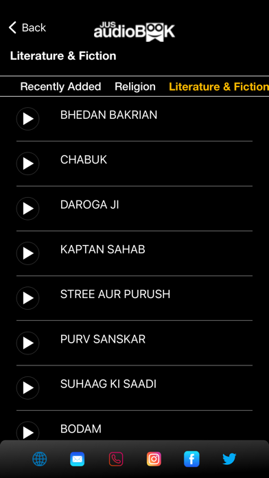 JUS Audiobook & Radio Screenshot