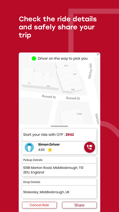 Balliol Taxis Screenshot