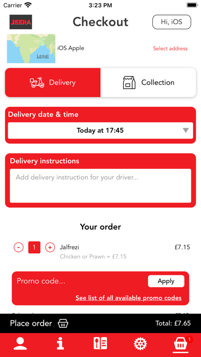 Jeera Restaurant Screenshot