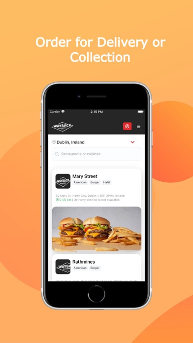 Wayback Burgers Ireland Screenshot