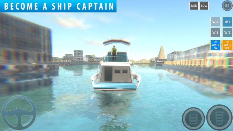 Jet Boat Sim Cruise Ship Swift screenshot-3