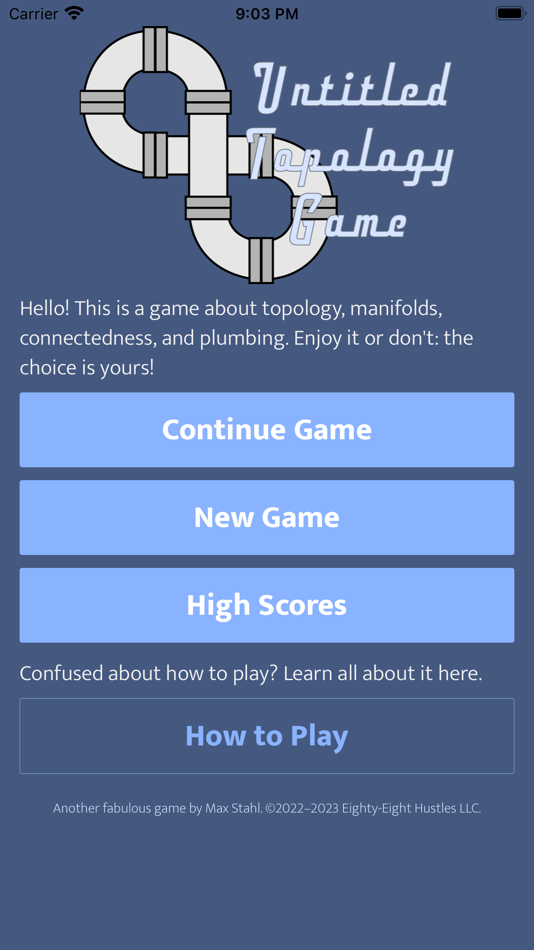 #1. Untitled Topology Game (iOS) 来自: Max Stahl