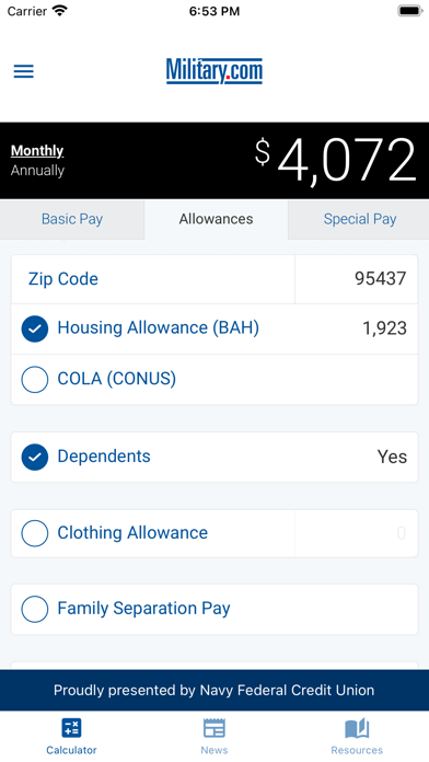 Screenshot #2 pour Military Pay by Military.com