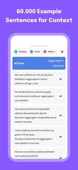 Game screenshot Most Common Italian Words apk