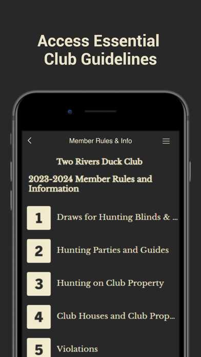 Two Rivers Duck Club app Screenshot 4 - AppWisp.com Two Rivers Duck Club app Screenshot 4 - AppWisp.com