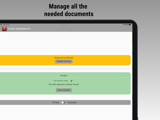 Swiss DroneMap iPad screenshot 5 - Navigation app