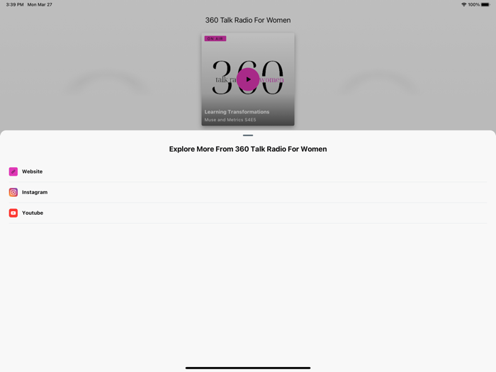 360 Talk Radio For Women