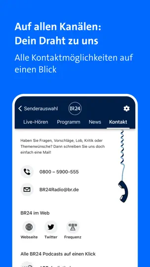 Screenshot von BR Radio auf dem iPhone 6