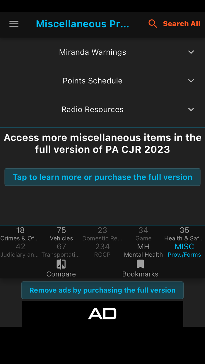 Pennsylvania CJR - 2023 Lite