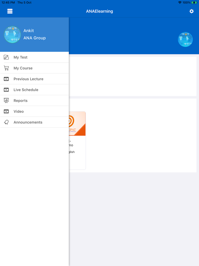 ANA E-Learning GPAT-Pharmacy