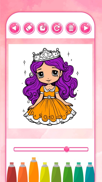 Drawing princess learning game screenshot-3