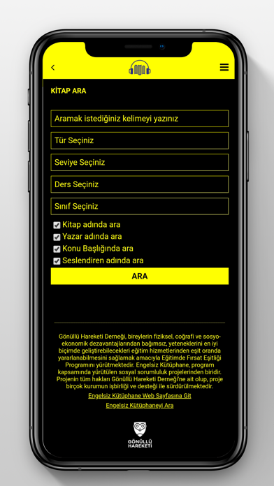 Engelsiz Kütüphane Screenshot