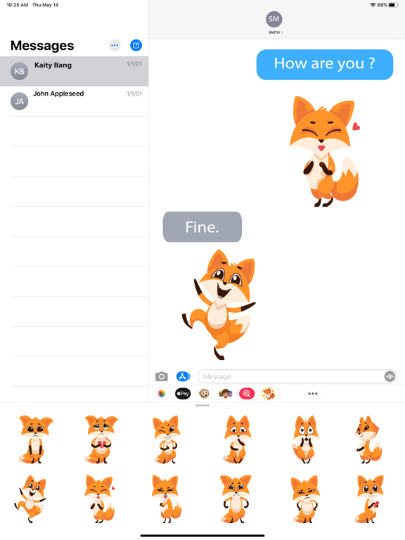 Screenshot #6 pour Crazy Little Fox Stickers