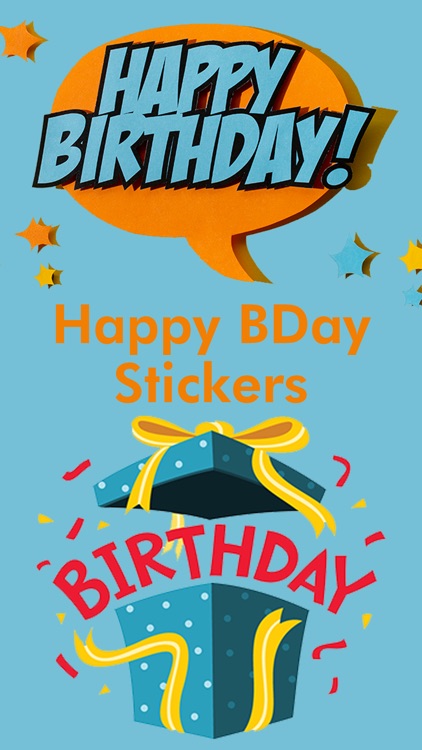 Happy BDay Stickers