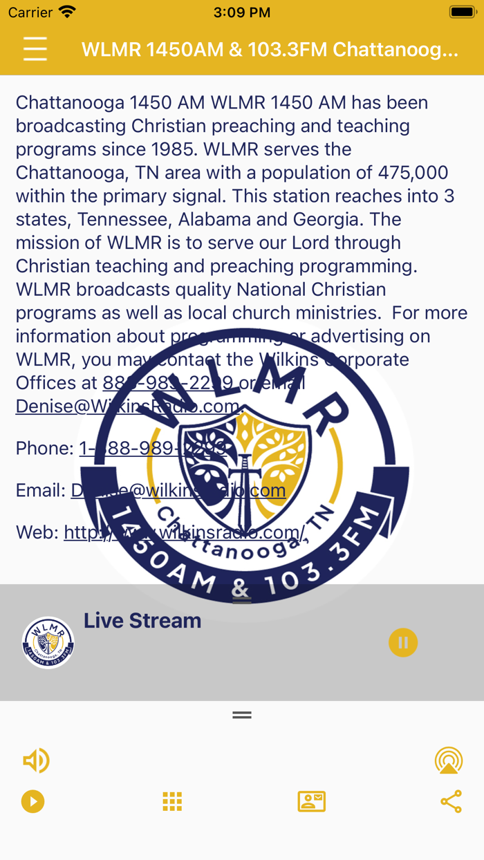 WLMR AM1450 and FM103.3 Radio