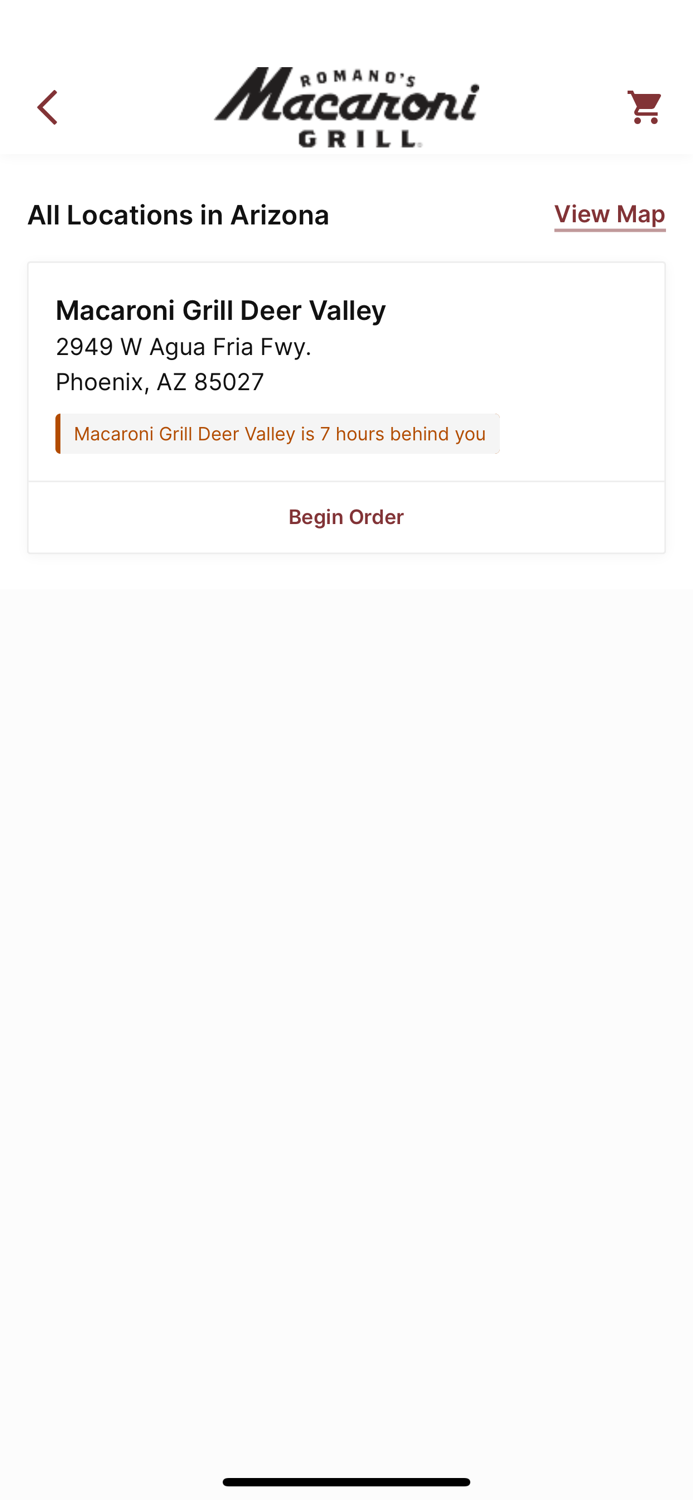 Macaroni Grill Ordering