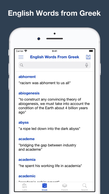 English words from Latin,