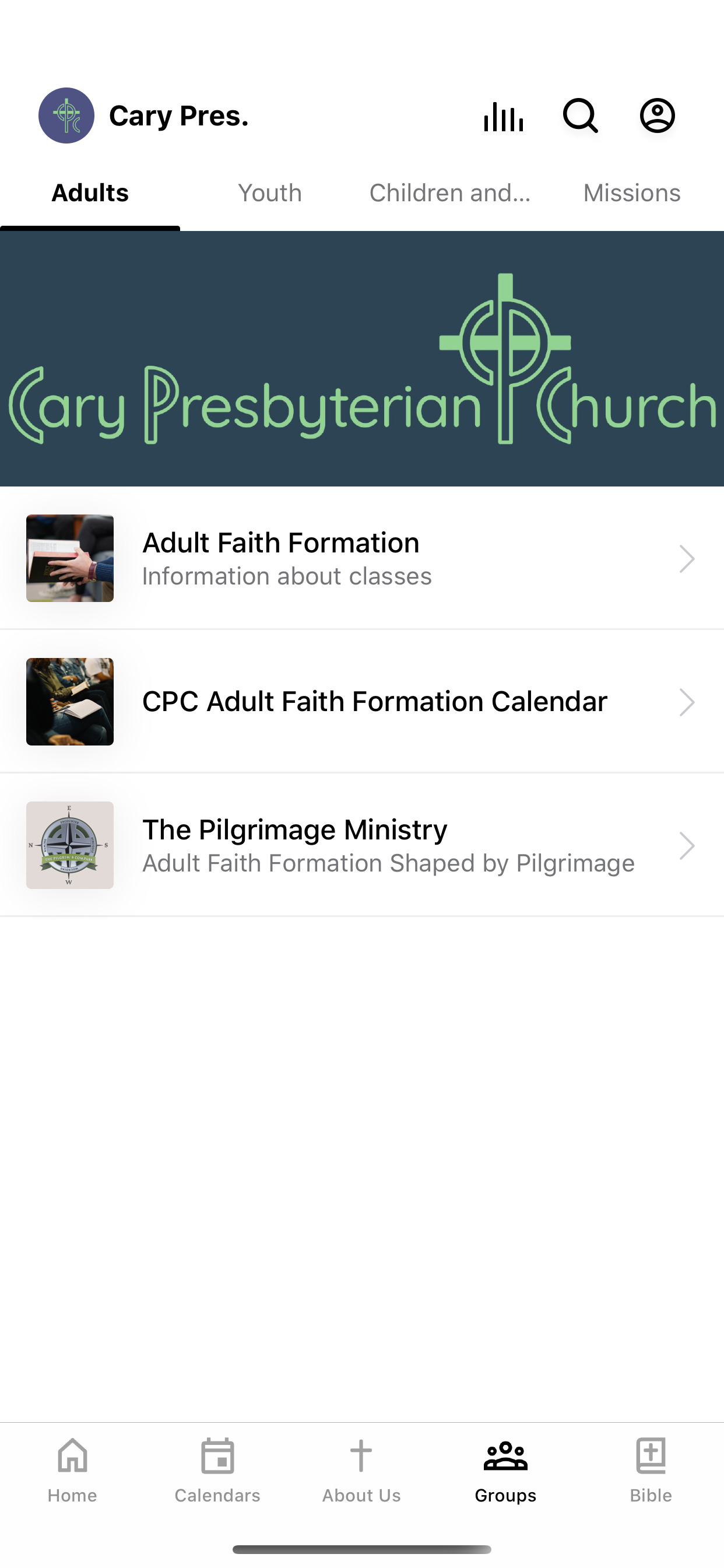 Cary Presbyterian Church screenshot 3