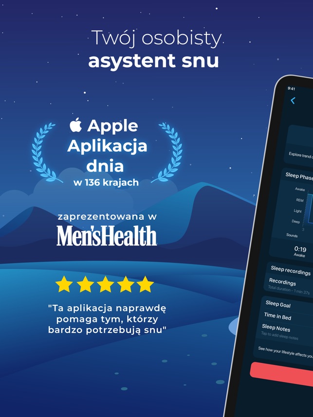 Aplikacja Sleepzy - Inteligentny budzik w App Store