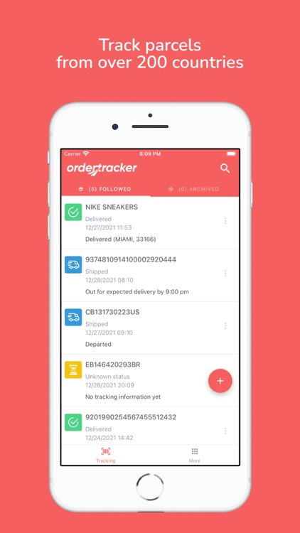 Ordertracker - parcel tracking