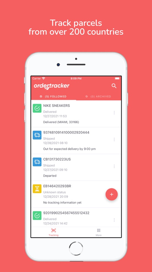 #1. Ordertracker - parcel tracking (iOS) 由: VANILLA DIGITAL