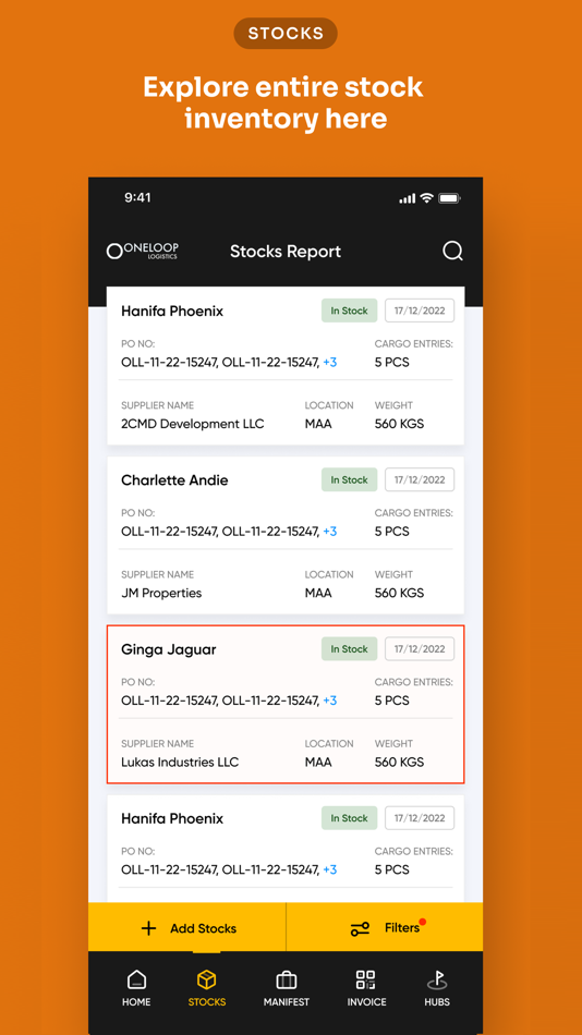 #4. Oneloop Logistics (iOS) Podle: Madhan Nambupitchai