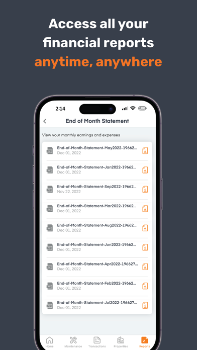 Poplar Homes - Owner Screenshot