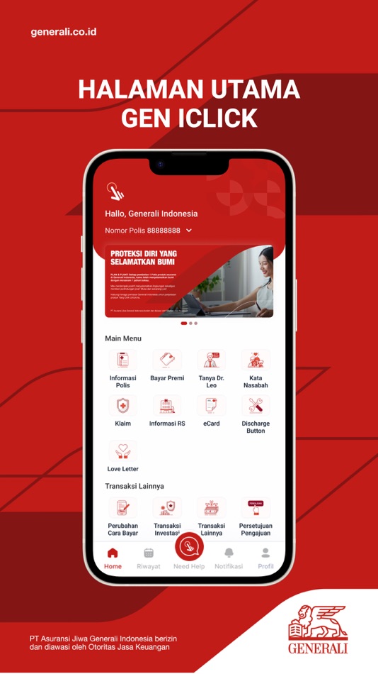 #1. Gen iClick - Asuransi & DPLK (iOS) 由: PT Asuransi Jiwa Generali Indonesia