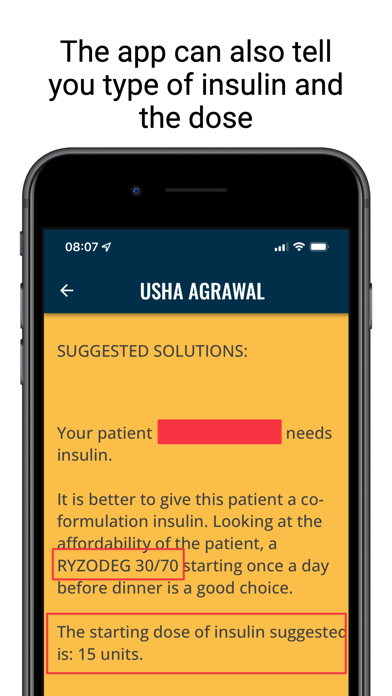 Centurion Insulin App Screenshot