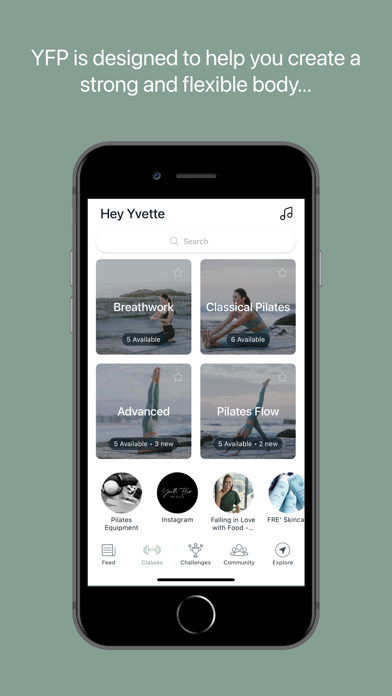 Yvette Flow Pilates Screenshot