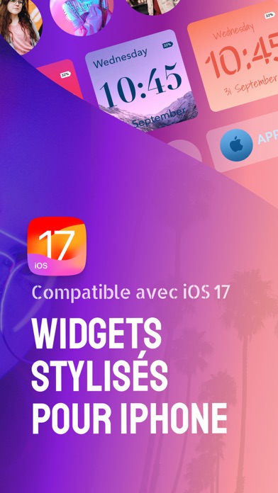 Screenshot #2 pour Lock Screen Widgets for iOS 17