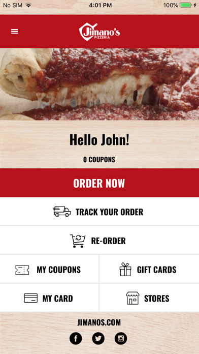 Jimano's Pizzeria Screenshot