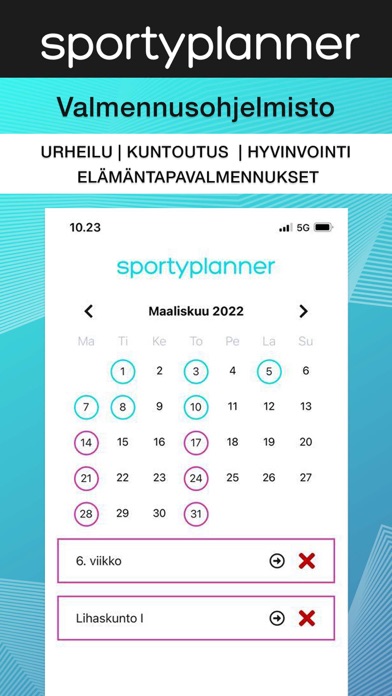 Sportyplanner Screenshot