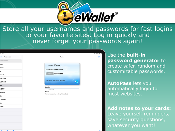 eWallet - Password Manager
