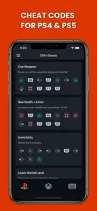 Cheats for GTA 5 - PS5,Xbox,PC screenshot #1 for iPhone