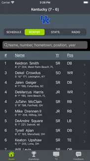 kentucky football schedules iphone screenshot 2