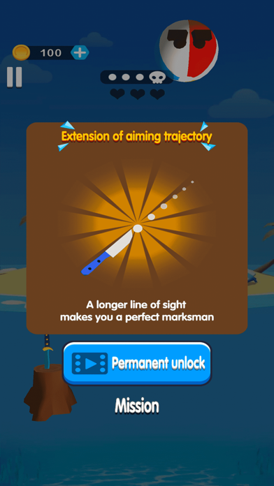 Flying Knife - 3D Cutting Game Screenshot