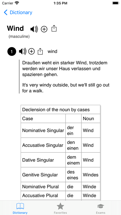 German Pro: dictionary & exams Screenshot