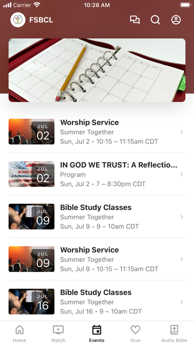 FSBC Lawrence Screenshot