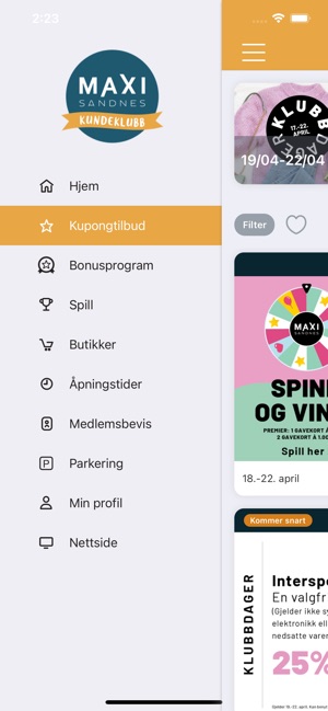 Maxi Sandnes Kundeklubb on the App Store