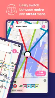 tokyo metro subway map iphone screenshot 2